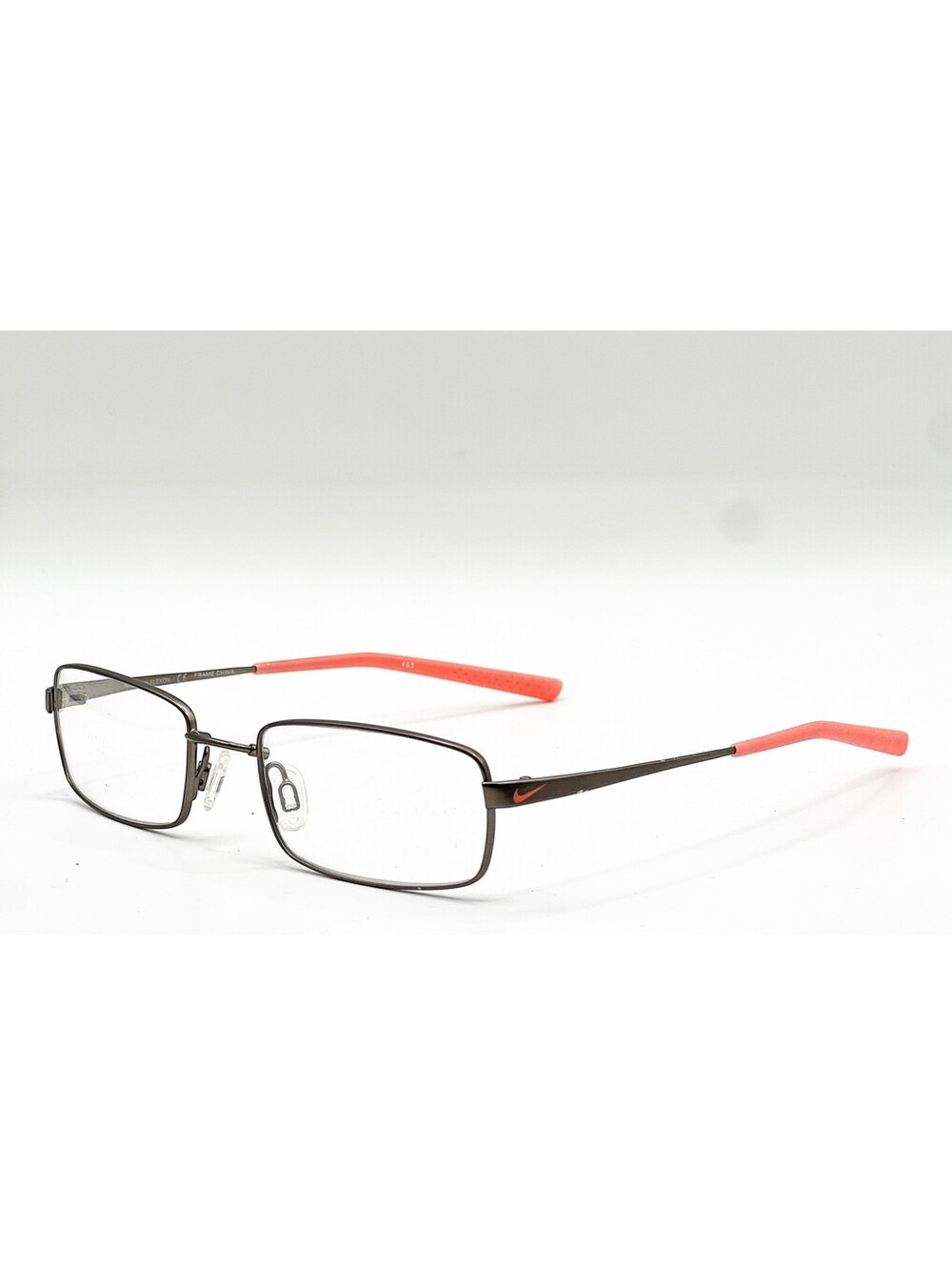 Nike 4631 037 Satin Gunmetal/Turf Orange Authentic Eyeglasses 47-18-130